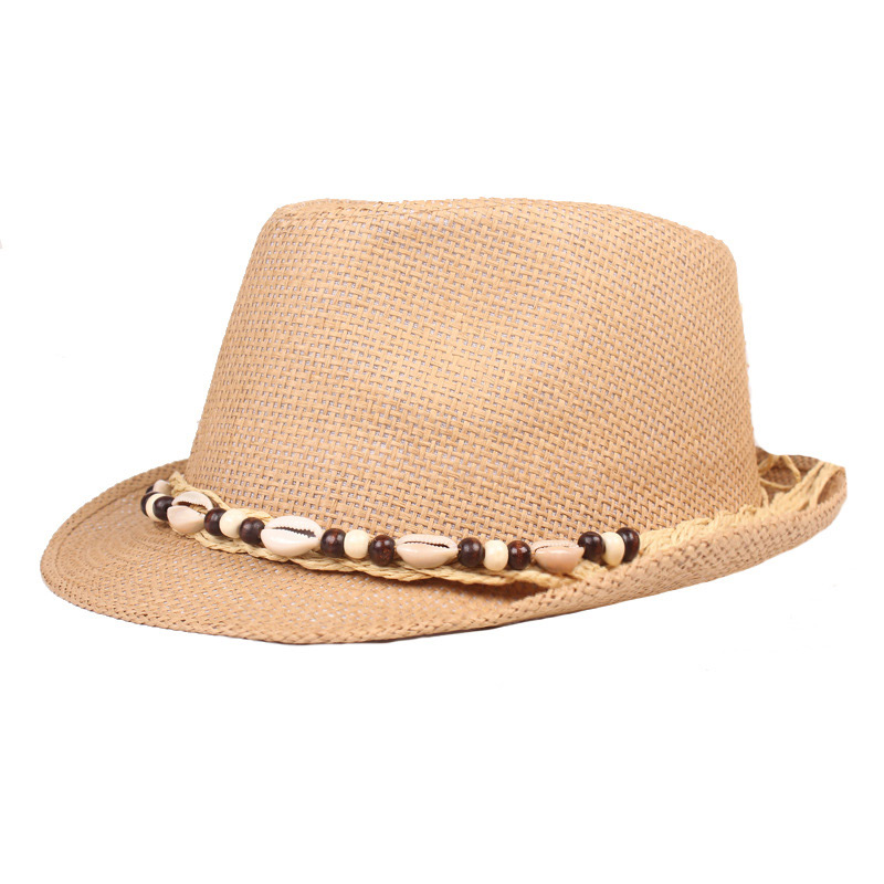 Feidhmchlár Mens Shell Beach Sun Straw Trilby Hat