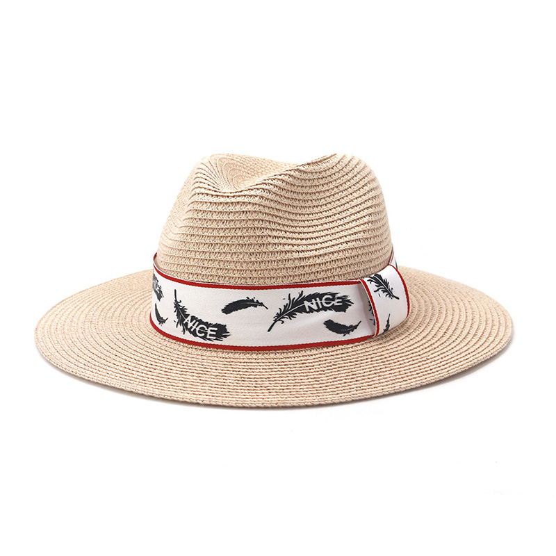 Lógó an Chustaim Mens Fedora Straw Hat