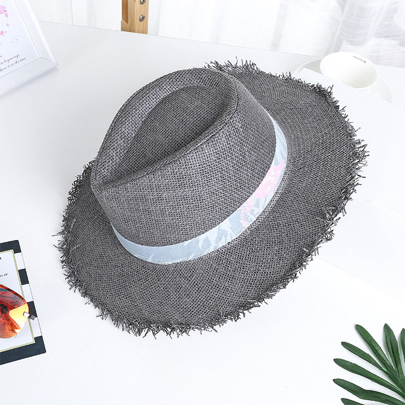 Fringe Edge Dark Grey Tuí Hata Fedora do Fhireann