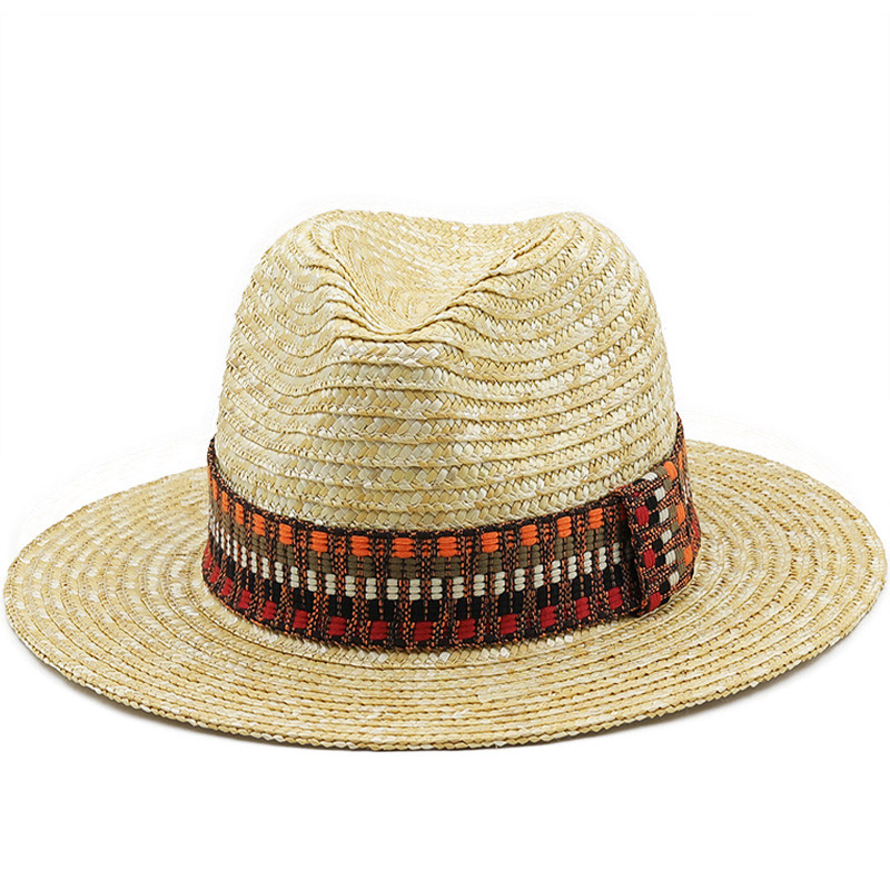 Mens Beach Cruithneacht Tuí Panama Hat Ghrian