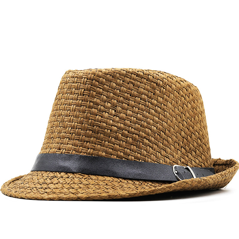 Mens Éadach Tuí Dorcha Donn Trilby Sun Hat